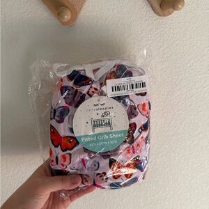 Little Sleepies Butterfly Fitted Crib Sheet - Multicolor